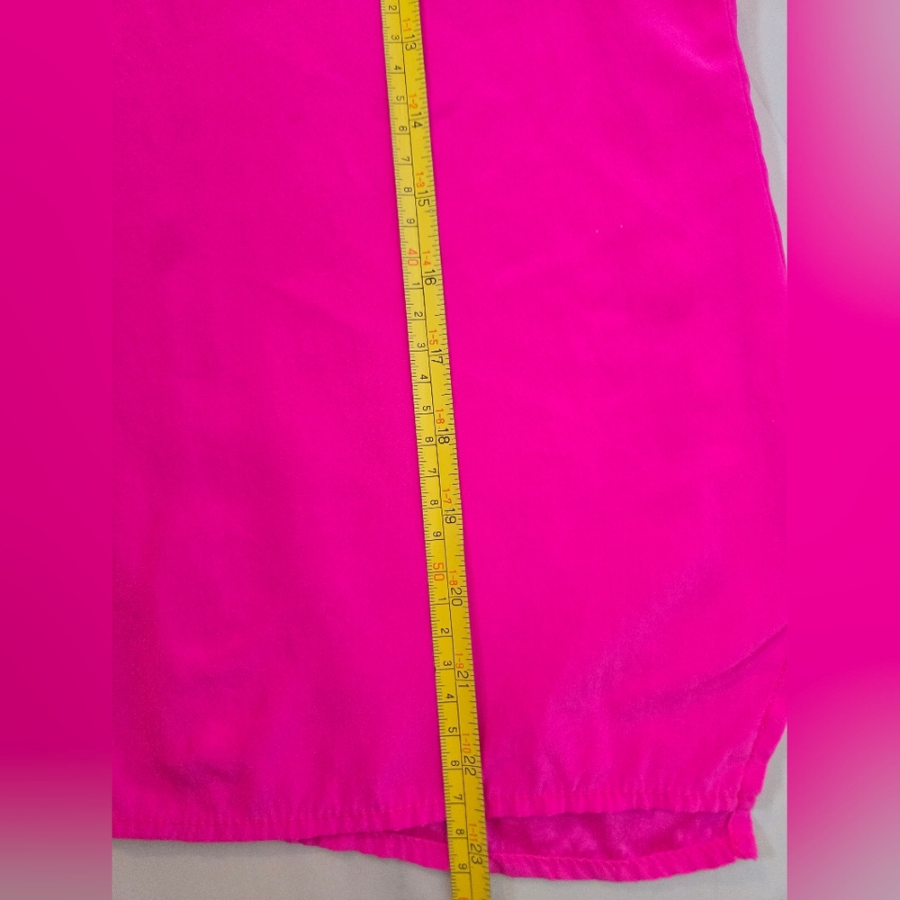 Amanda Uprichard Small Silk Pink Tank Top - Picture 7 of 9
